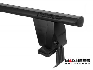 FIAT 500L Roof Rack Cross Bars - Smooth Roof - Black 